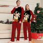 Family Reindeer Print Christmas Pajamas Set