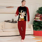 Family Reindeer Print Christmas Pajamas Set