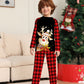 Family Reindeer Print Christmas Pajamas Set