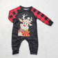 Family Reindeer Print Christmas Pajamas Set