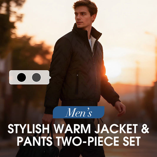 🔥Hot Sale🔥Men's Stylish Warm Jacket & Pants Two-Piece Set