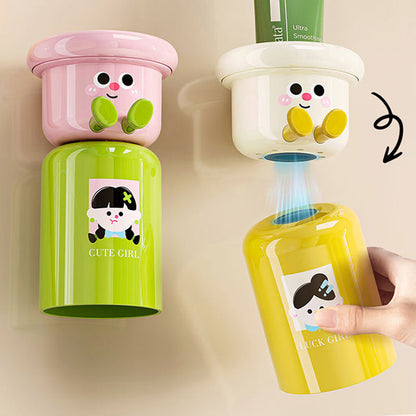 Adhesive Toothbrush Holder with Magnetic Cup