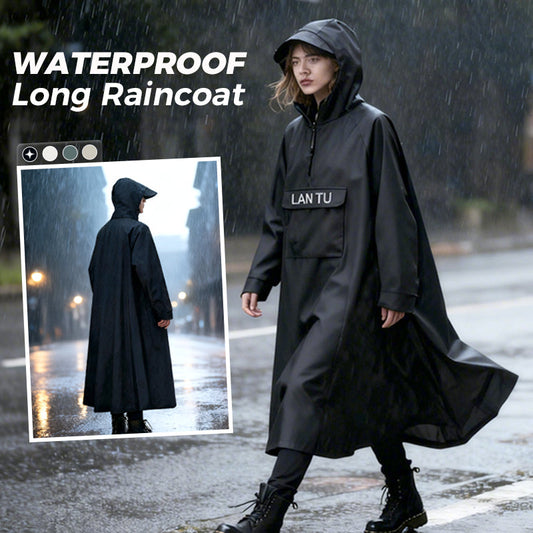 🎁Hot Sale 49% OFF⏳Waterproof Long Raincoat with Hood for Scooter