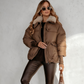 🔥Limited-time offer-Women’s Stylish Short Down Jacket With Fluffy Collar