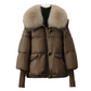 🔥Limited-time offer-Women’s Stylish Short Down Jacket With Fluffy Collar