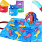 Toddler Cloth Fishing Toy Set with Stacking Cups