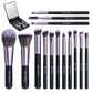 💖💖Travel Makeup Brush Set with LED Light Mirror