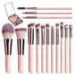 💖💖Travel Makeup Brush Set with LED Light Mirror