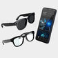 Smart glasses with AI and ChatGPT, 8MP camera and 1200P 4K HD video recording, real-time translation in over 160 languages, Bluetooth 5.4, HiFi audio and music control, wearable smart sunglasses with video recording.