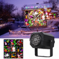 Rotating LED Christmas Pattern Projector Light