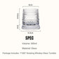 🥃 360° Rotating Whiskey Glass with Decoupled Base – Stress-Relieving Spin, Enhances Aroma, Lead-Free Crystal, 300ml – Perfect for Scotch, Bourbon & Cocktails (Gift Box)