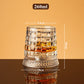 🥃 360° Rotating Whiskey Glass with Decoupled Base – Stress-Relieving Spin, Enhances Aroma, Lead-Free Crystal, 300ml – Perfect for Scotch, Bourbon & Cocktails (Gift Box)