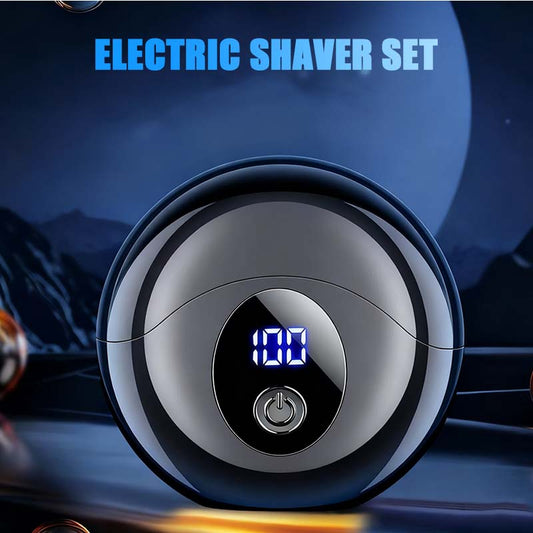 🎉 50% OFF! ✨ Portable multifunctional electric shaver – Dual ring blades, IPX4 waterproof and compact UFO design 🪒⚡
