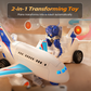🎄 50% OFF NOW! 🎅2-in-1 Electric Transforming Airplane Robot Toys