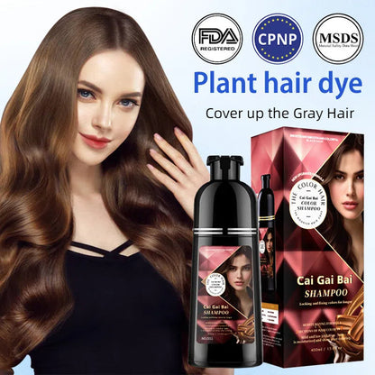 🔥Hot Sale 50% OFF - Herbal Extract Instant Hair Color Shampoo for Men & Women