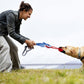 🐶Interactive Dog Rope Toy with Squeaker & Non-Slip Handle – Heavy-Duty Tug of War Toy, 180KG Tensile Strength, Suction Cup Option for Solo Play, for Aggressive Chewers – Shark, Eagle, Corn Designs