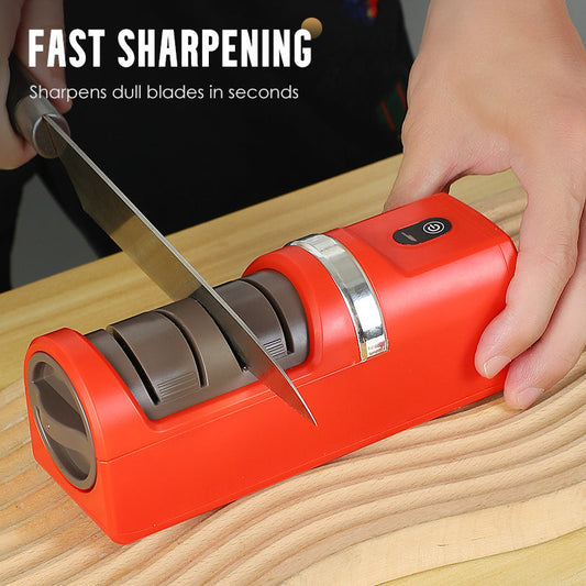 🔪 50% OFF NOW! ⚙️ Automatic Knife Sharpener – Fast Sharpening, Safe to Use & Works on All Blades ✨