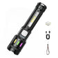 💎 49% OFF! 💎 Multifunctional Zoom LED Flashlight with Power Display – 500m Range, USB-C & 4 Lighting Modes