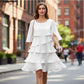 🎉Last Day Promotion 50% OFF💃Women's Elegant Layered Ruffle Sleeve Dress – Effortless Style for Every Occasion✨