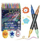 💖24 Colors Dual-Tip Glitter Marker Set