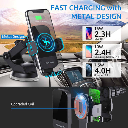 ⏳Limited-time 50% off⏰15W Fast Charging Wireless Car Charger