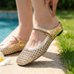 ⏳Limited-time 50% off⏰Women's Woven Square-Toe Mary Jane Mules👡
