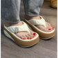 🌸 Women’s Summer Color-Block Soft Platform Flip Flops – Comfortable, Stylish & Perfect for Sunny Days ☀️👡