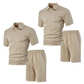 💞50K+ SOLD!💥🩳Men's Diamond Print 2-Piece Set – Ready in seconds! Soft, breathable top with easy shorts. No fuss, just style. Perfect for garden BBQs or coffee dates.