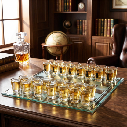 🔥HOT SALE 49% OFF🔥Shot Glass Chess Set for Parties and Gatherings