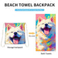 🥳2026 HOT SALE🥳💞50K+ SOLD!🏖️2-in-1 Printed Beach Towel Backpack