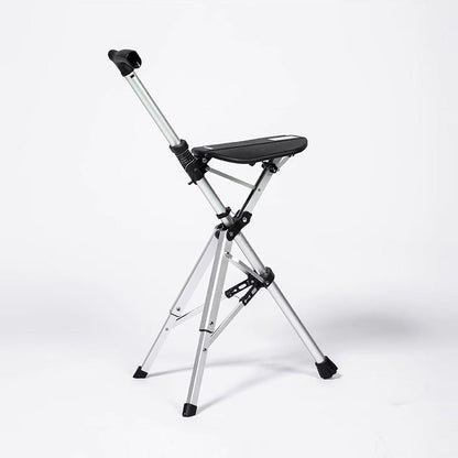 🦯2-in-1 Foldable Cane With Chair🌟 Freedom To Walk, Rest, And Explore With Ease!