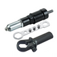 Drill-Powered Rivet Gun Adapter 🔩🔧 – 4 Nozzles, Alloy Steel, Fast & Effortless