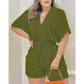 Summer Casual Elastic Waist Romper Shorts