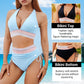 🔥Summer Sale 49% OFF👙Tummy Control Color Block Bikini Set