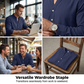 Autumn Casual Henley T-Shirt for Men 