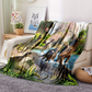 🔥NEW ARRIVAL LIMITED TIME OFFER🔥Vibrant Dinosaur Print Flannel Throw Blanket