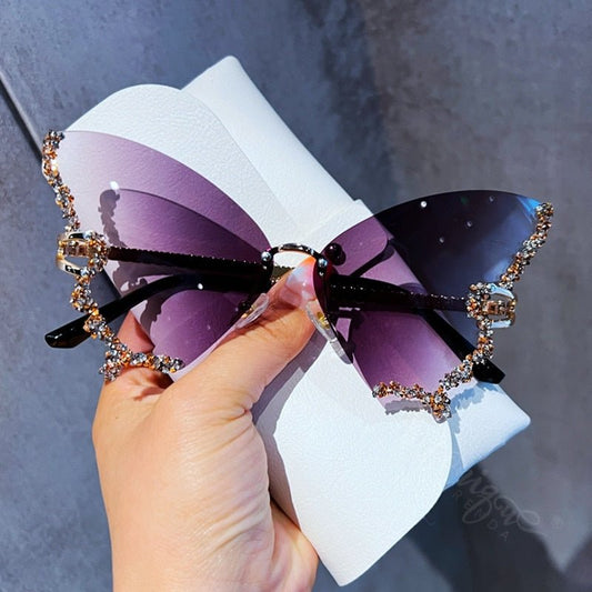 Diamond Butterfly Sunglasse