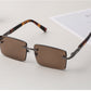 Natural crystal lens sunglasses