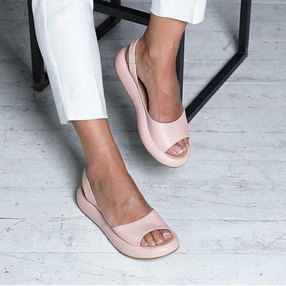 💖Last Day Sale 50% OFF💖Glenda™ Leather Open-Toe Sandals 👡 – Non-Slip Rubber Sole, Cushioned Insole, Minimalist Slip-Resistant Summer Shoes
