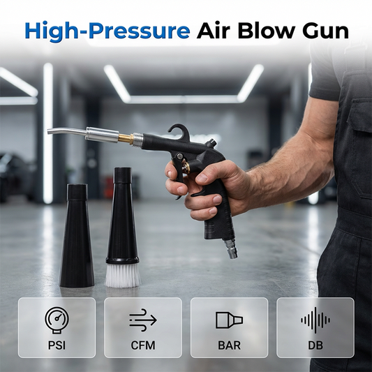 💥LAST DAY SALE 50%OFF💥High‑Pressure Air Blow Gun – 2 Nozzles, for Car, Office, Home & Workshop Cleaning