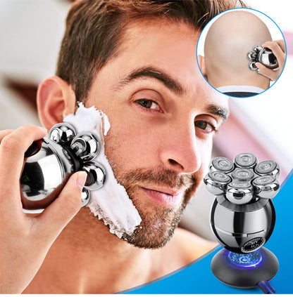 🔥50% Rabatt！❄️ ⚡ 7D Electric Shaver & Grooming Kit – 5-in-1 with Trimmer, Nose Hair, Cleansing Brush, Body Groomer – Wireless Charging, LED Display, Wet/Dry – Perfect for Head, Face & Travel