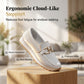 👡 Women’s Mesh Loafers with Arch Support – Breathable Slip-On Shoes with Metal Buckle, Anti-Slip Sole – Perfect for Walking, Work & Casual Wear (4 Colours, Sizes 36–43)