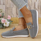 👡 Women’s Mesh Loafers with Arch Support – Breathable Slip-On Shoes with Metal Buckle, Anti-Slip Sole – Perfect for Walking, Work & Casual Wear (4 Colours, Sizes 36–43)