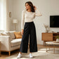 🥳2026 HOT SALE🥳💞20K+ SOLD!👖Women's Casual Wide-Leg Crop Pants – Breathable Soft Fabric, Deep Pockets, Elastic Drawstring Waist – Flattering Relaxed Fit for Daily Wear (S-2XL, 5 Colors)