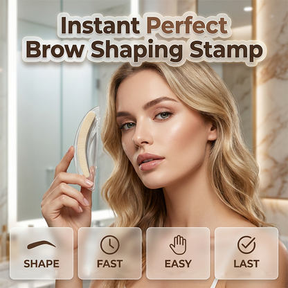 ✨ Eyebrow Stamp Kit – Instant Perfect Symmetry, 3 Signature Shapes (Straight/Arched/Willow), Press & Go – Beginner Friendly, Time‑Saving Makeup Tool (1 or 2 Pack)