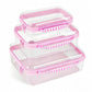 🔥50% Rabatt！❄️📦 Hard Shell Transparent Storage Bags – PET Crystal Clear, Waterproof, Stackable, Multi Sizes – Perfect for Travel, Cosmetics, Toys & Home Organization (Pink/White/Black)
