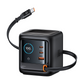 🔥Limit 2 per customer⚡ 100W Desktop Fast Charging Station – Built‑in Retractable Cable, 4 Ports, Real‑time Power Display – USB C Hub for Laptop, Phone, Tablet – Zero Cable Clutter (UK Plug)