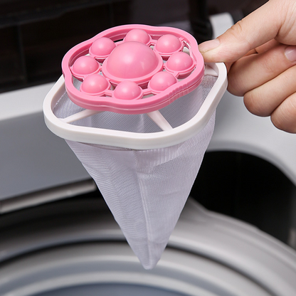 🥳2026 HOT SALE🥳💞30K+ SOLD!Floating Washing Machine Lint Filter – Ultra‑Fine Mesh Catches Pet Hair, Fluff & Debris – Reusable & Easy to Clean – Protects Clothes & Drain – for UK/Ireland Laundry Rooms (Pink, Blue, Purple)