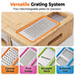 Bamboo Prep Station with Built‑in Graters & Storage Drawers – 4‑in‑1 Chopping Board with Slide‑Out Containers – Knife‑Friendly, Space‑Saving Kitchen Organiser – Hand Wash