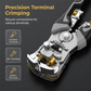 Automatic Wire Stripper – 3-in-1: Strips, Cuts & Crimps Terminals (10-22 AWG), Heavy-Duty Alloy, Ergonomic Non-Slip Grips – Ideal for Electricians & DIY Projects